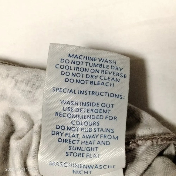 Boden Size 8R Taupe Abstract Side Gather Short Sleeves Fitted Top Causal Work - Picture 8 of 10